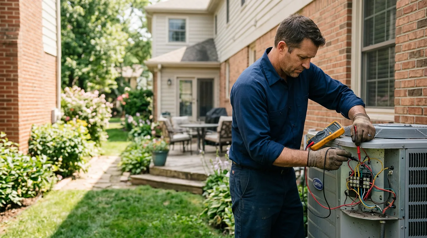 HVAC technician working near Andrews, TX